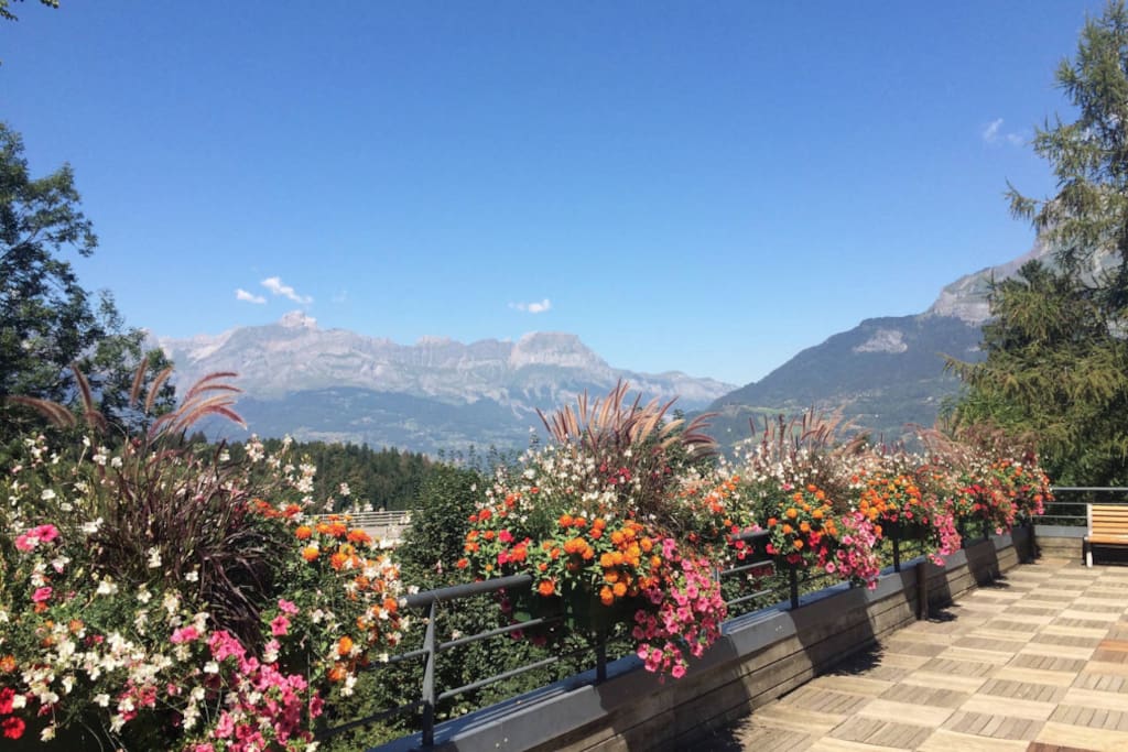 Saint-Gervais in the summer