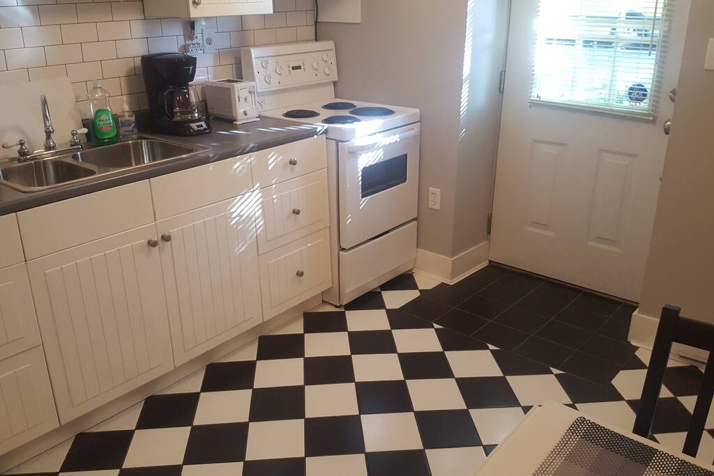 KItchen and front door
