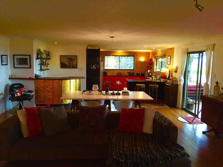 Open plan living area