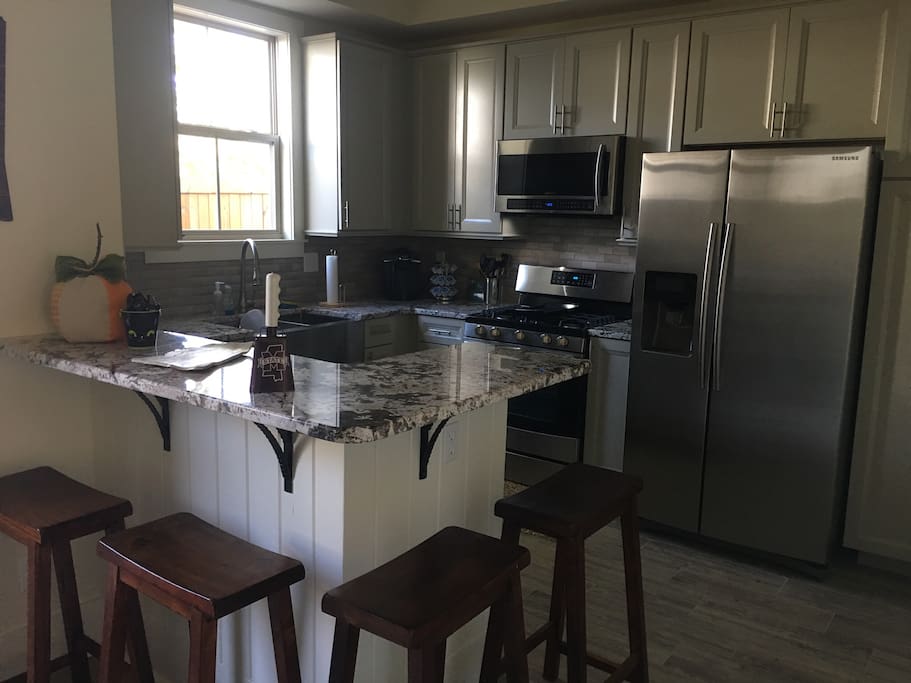 Kitchen with all new modern appliances