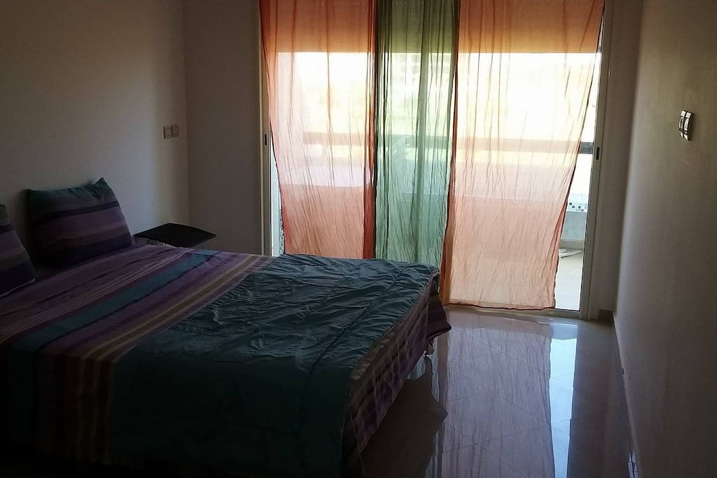 chambre a coucher vue sur golf