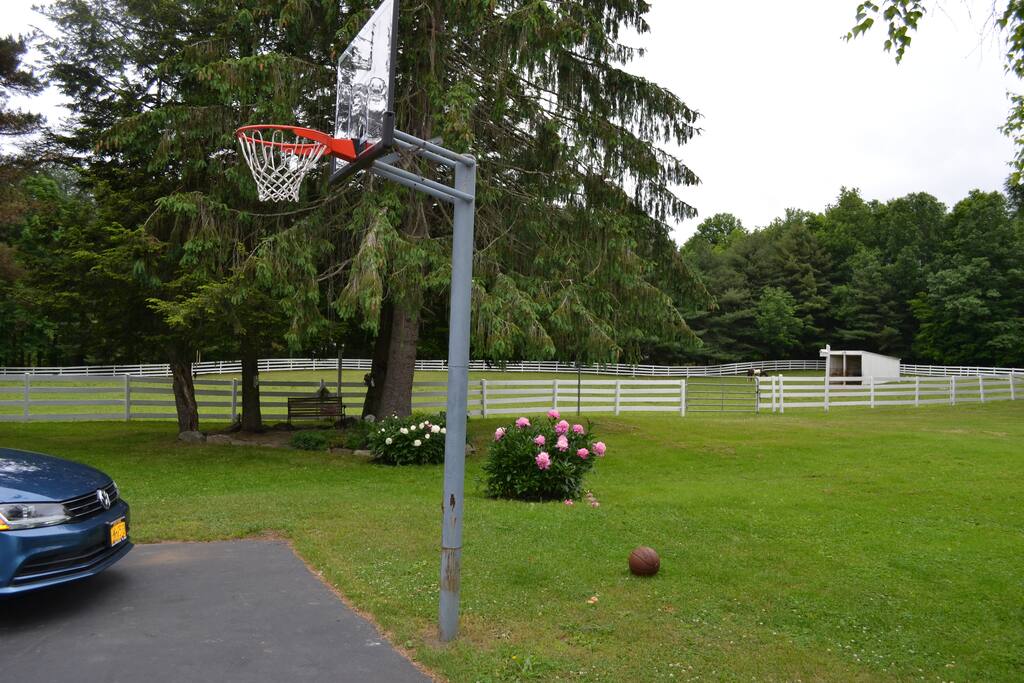 Resident driveway and sitting area