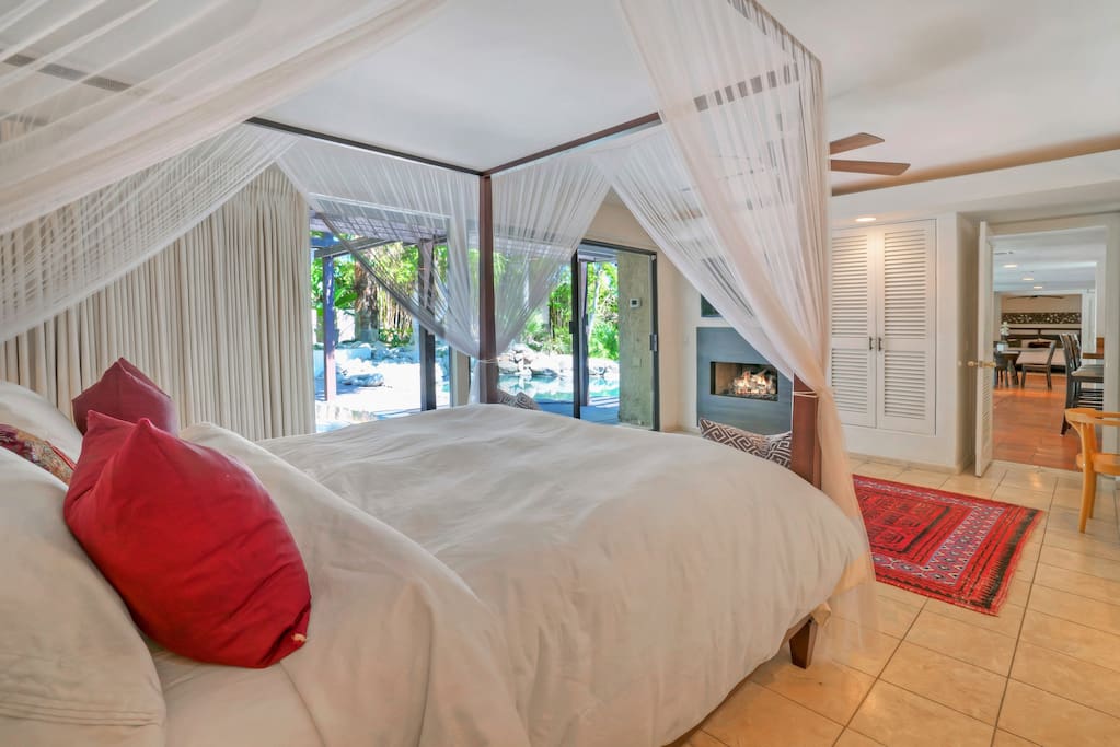 Master with King bed and Fireplace
