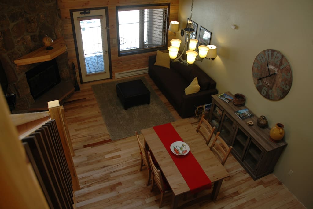 View of loft from upstairs