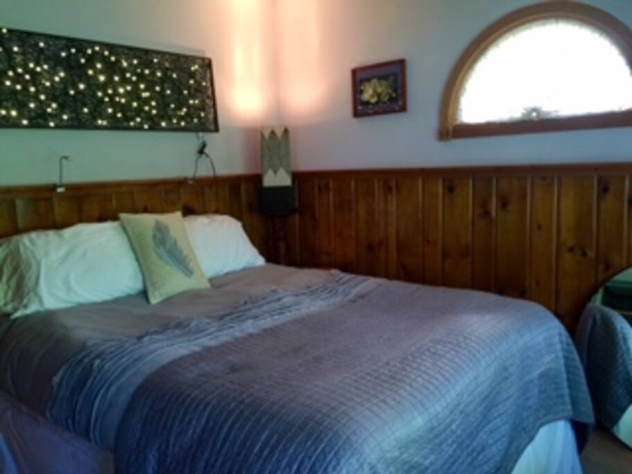 Master Bedroom - AKA Lakeview Suite. Adjoining the bedroom is a full Master Bath, Den & Deck