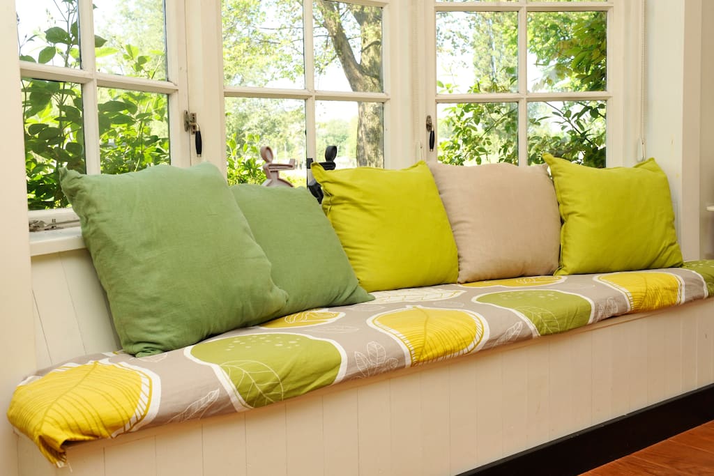 Lovely couch at front side of the house