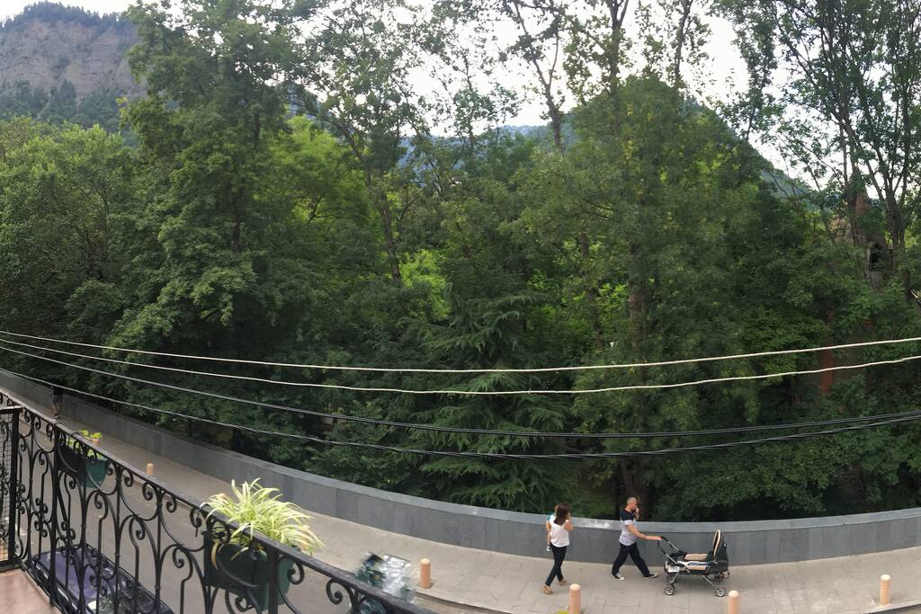 View on small park