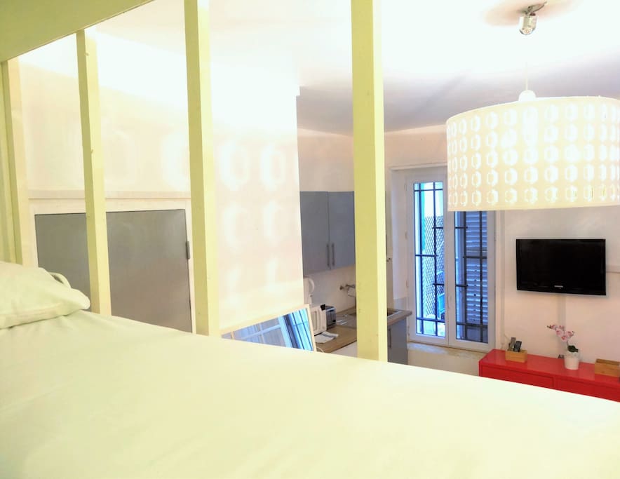 Mezzanine avec lit double