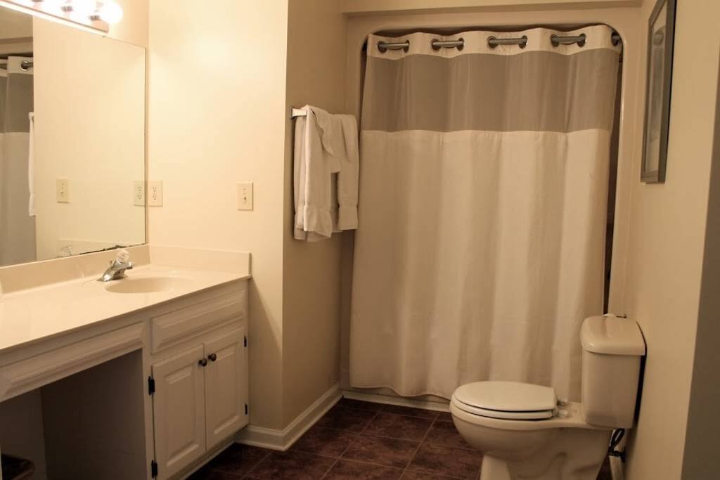 Spacious, Clean, Well Stocked private bathroom.