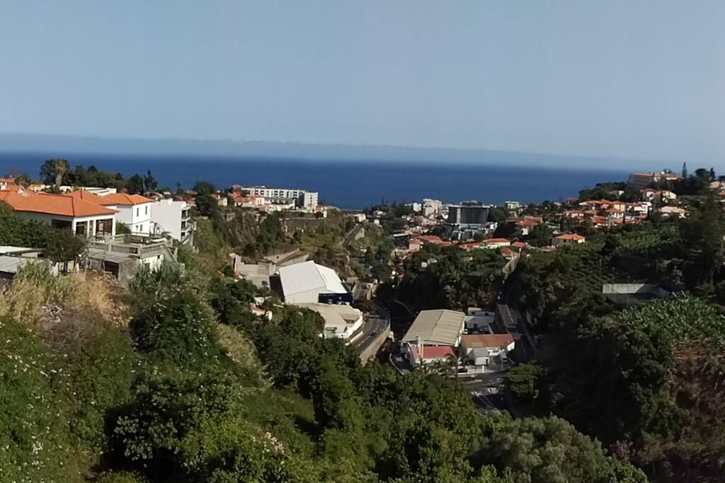Vista da sala de estar/jantar
