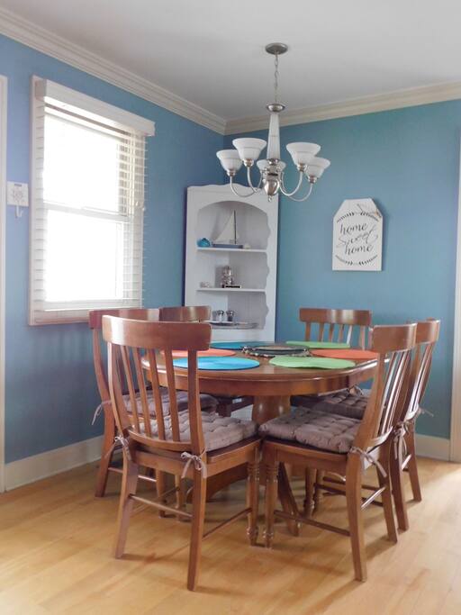 Dining Area for 6. Highchair available upon request
