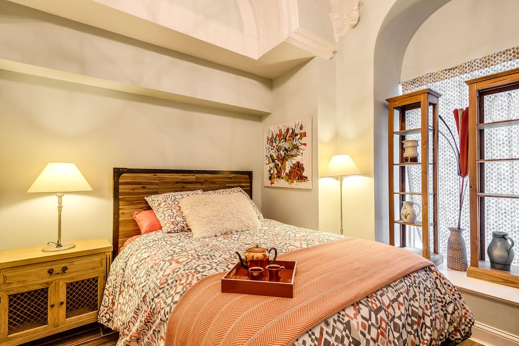 Master bedroom with it's own private bathroom