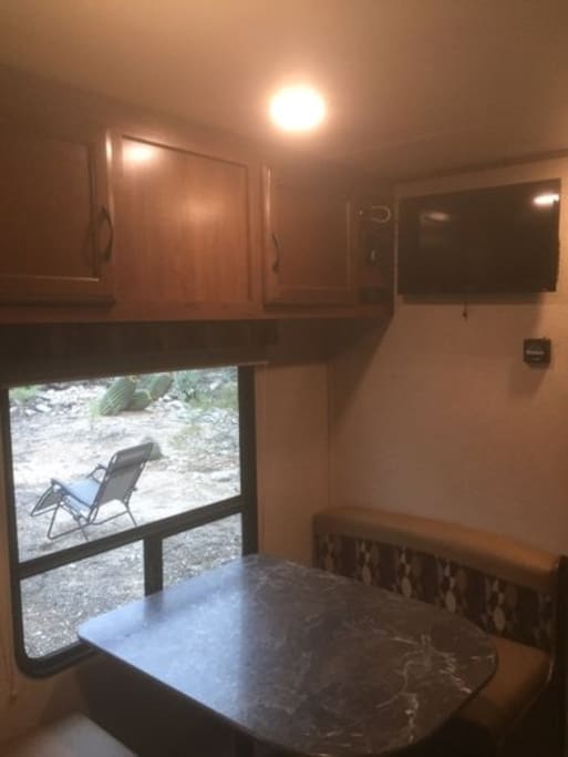 Dining area which also coverts to a bed