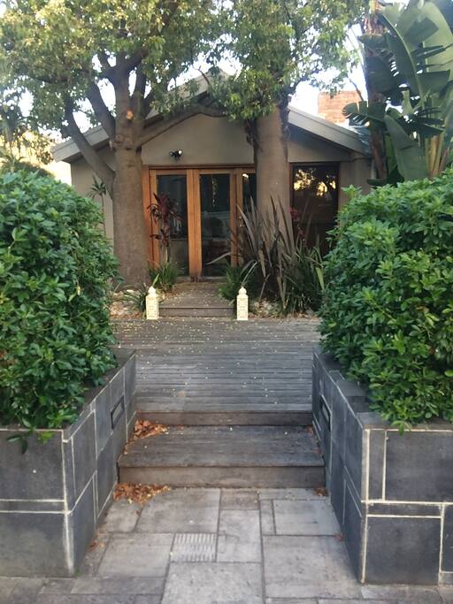 Outdoor private decking area