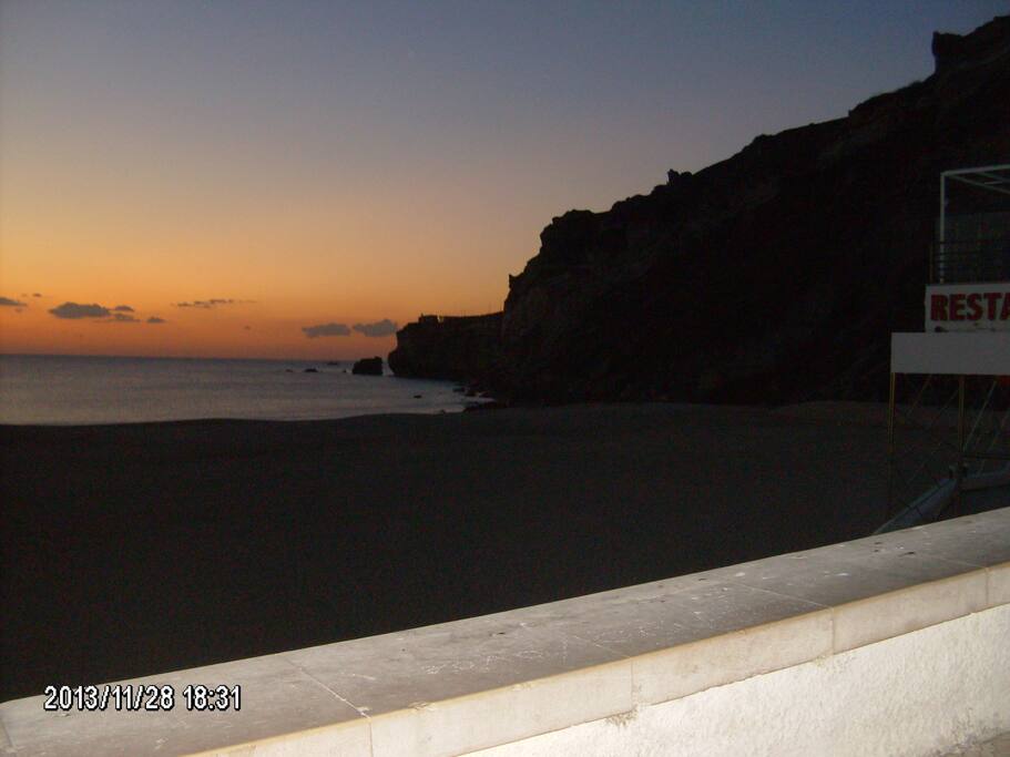Por do sol na Nazaré