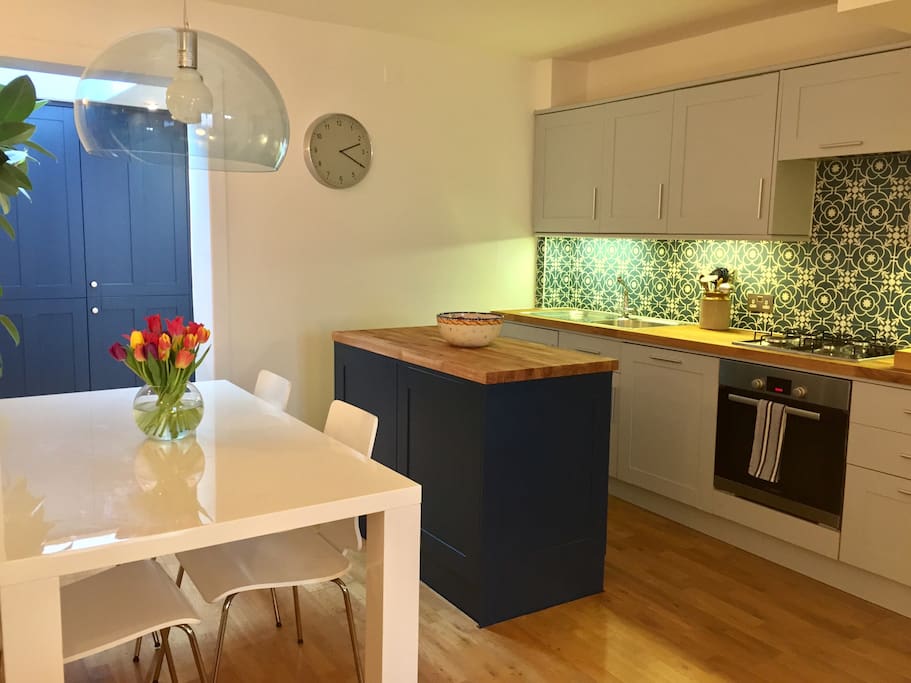 Dining area and kitchen