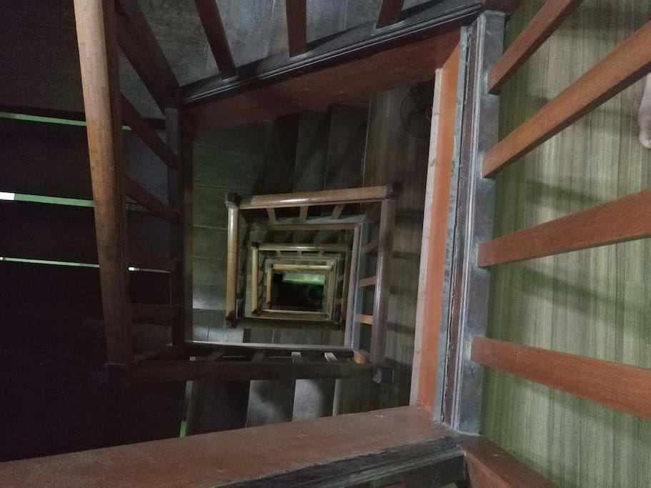 Wooden newari style stairways