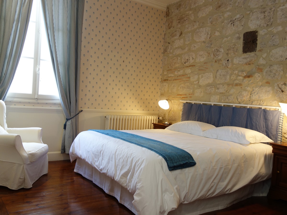 Chambre Bleu - เตาผิงโบราณและพื้นไม้ที่สวยงามและสวยงาม!