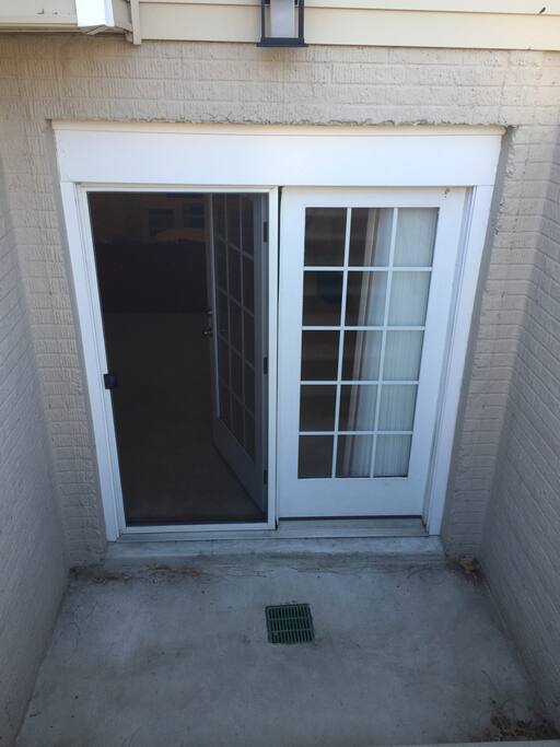 Private entrance.