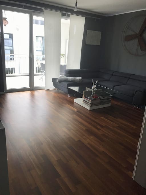 New sofa and large balcony
