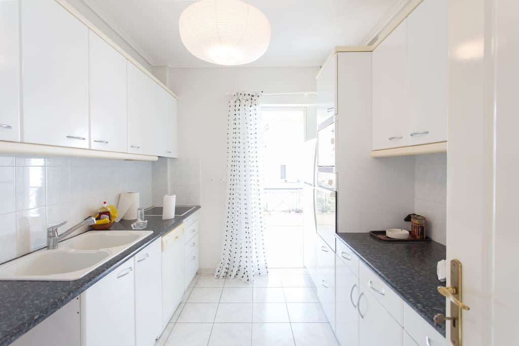 Kichen with large amount of counter space.