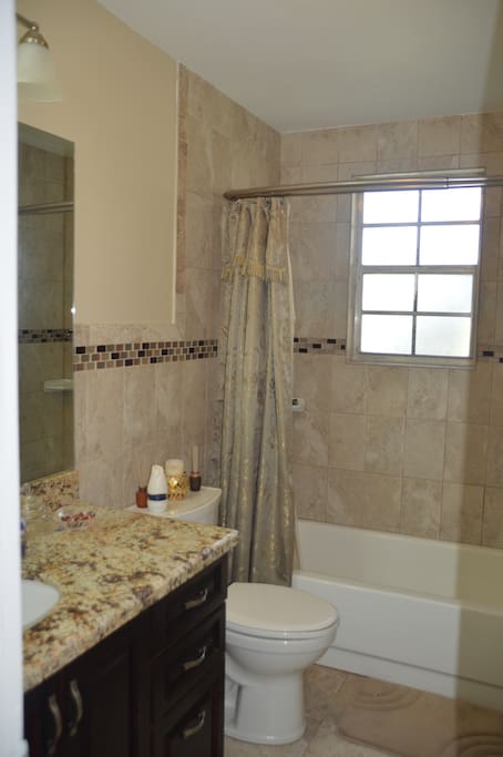 Updated bathroom.