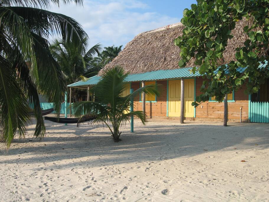 Right on the beach