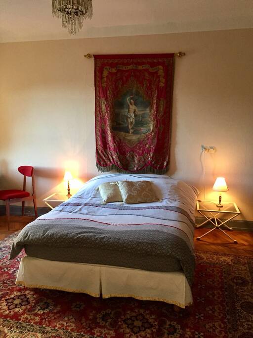 vue depuis l'entrée de la chambre