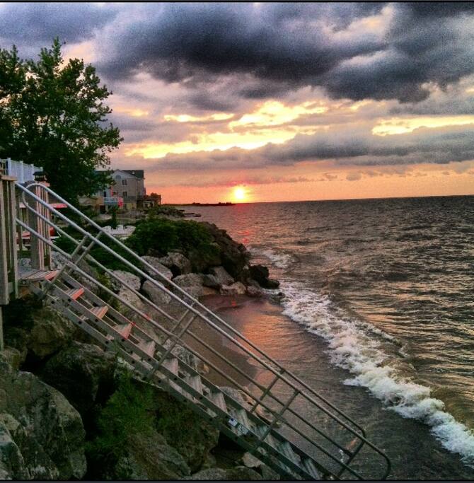 Sunset from the deck. Magical.