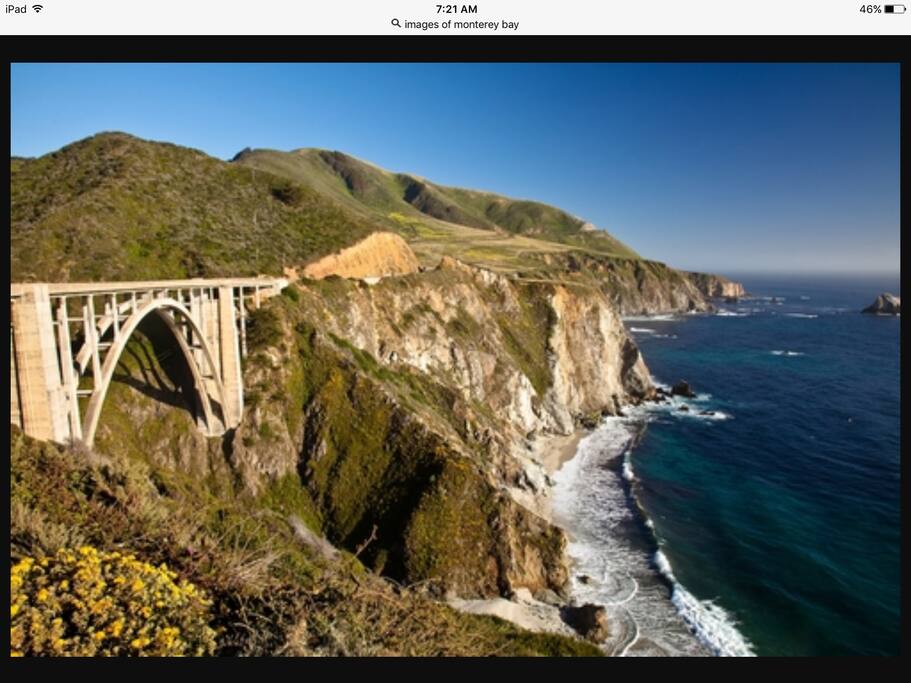A world know landmark 20 miles from you private room. All pics posted are less then 30 miles from your king sized pillow top bed. The beach is a 5 min away from a tranquil home in a safe neighborhood with off street parking.