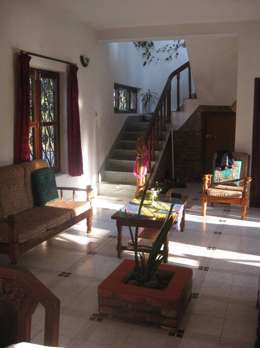 Stairs leading to roof