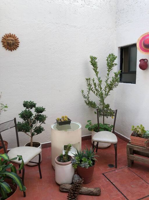 Shared patio