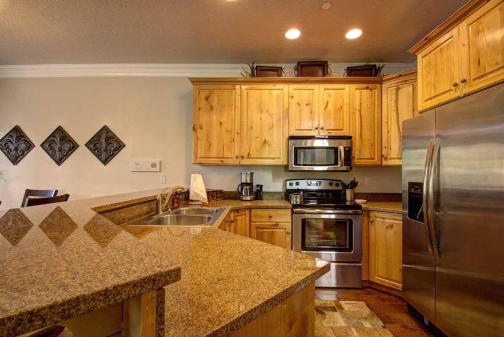 fully stocked kitchen with st