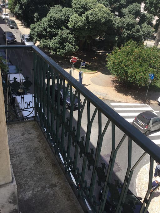 Your private part of the balcony, with view on Praça da Alegria