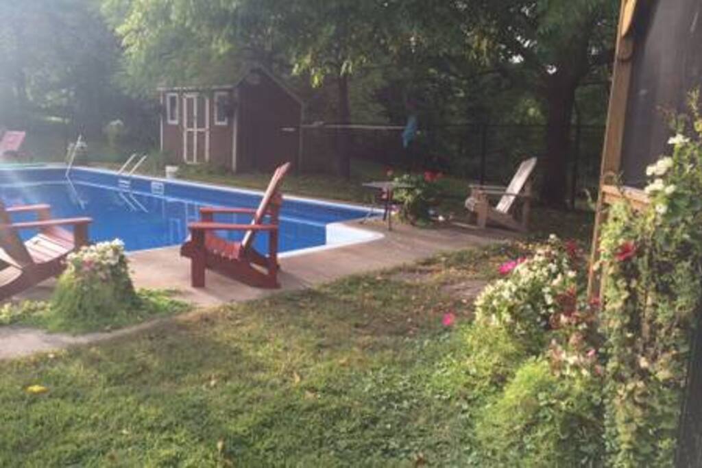 Pool and backyard are available to guests. Please note **NO LIFEGUARD on duty. Children should be supervised at all times.