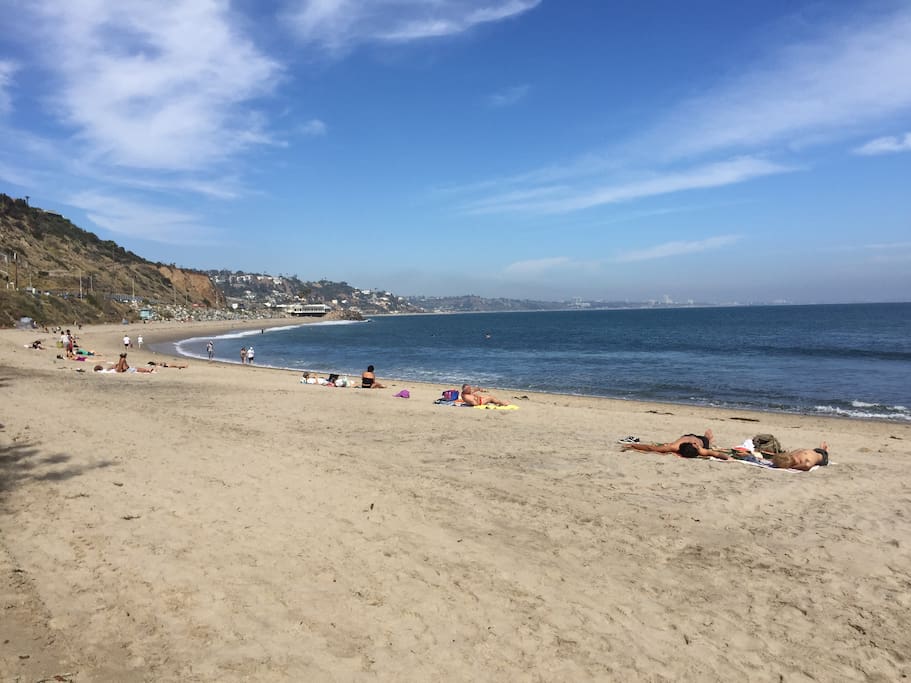 Topanga State Beach looking south to Santa Monica (located 5 miles form our home!)