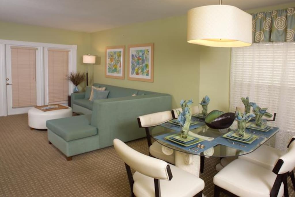 spacious living room