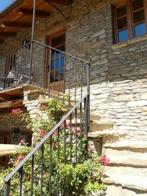Stairs to the apartment.