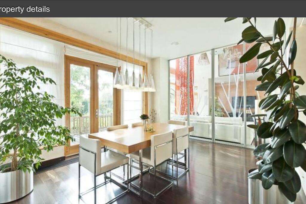 The dinning room