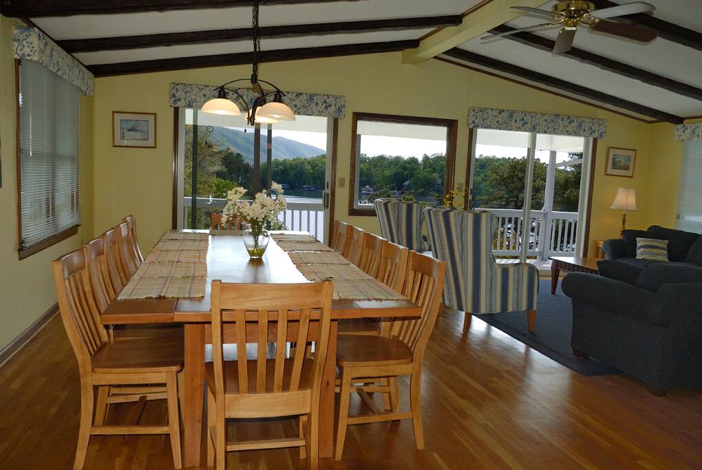 Great Room with Harvest Dining Table
