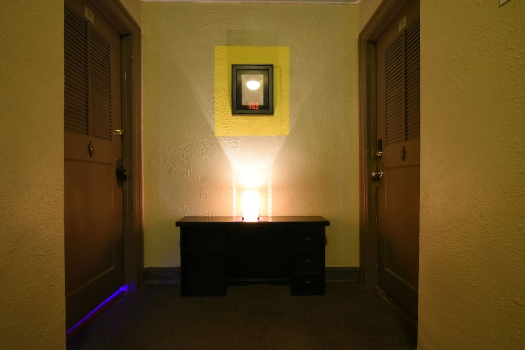 Hallway to condo