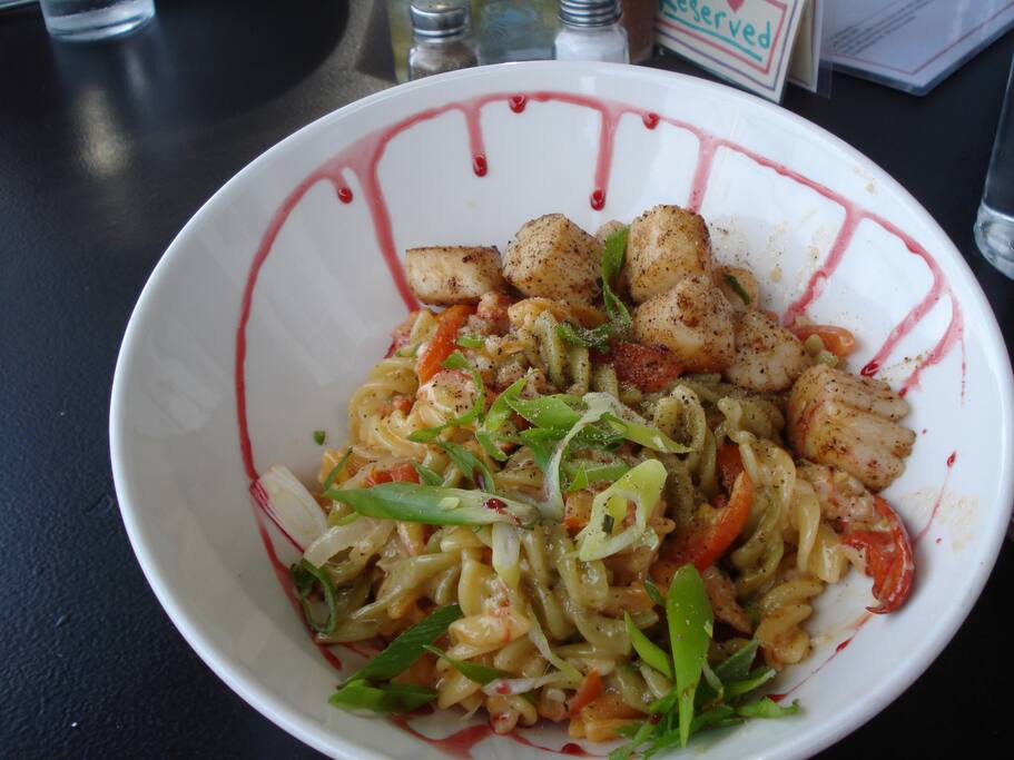 Dish from Rebecca's Restaurant in town.