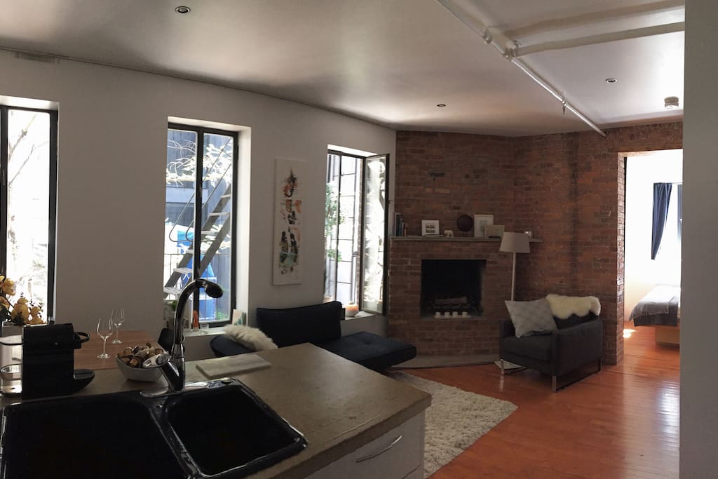 Kitchen and Living room