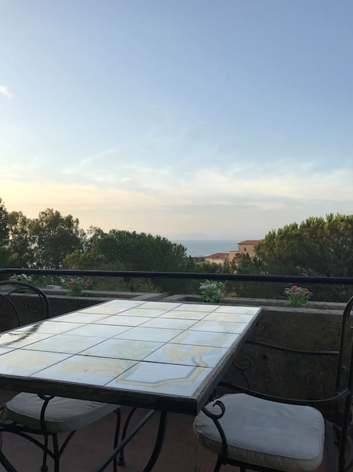 vista dal balcone