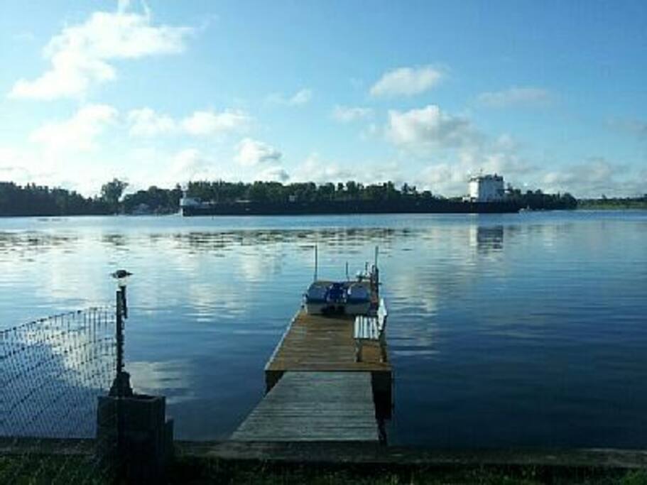 YOUR DOCK ON THE MAIN SHIPPING CHANNEL ST. LAWRENCE RIVER