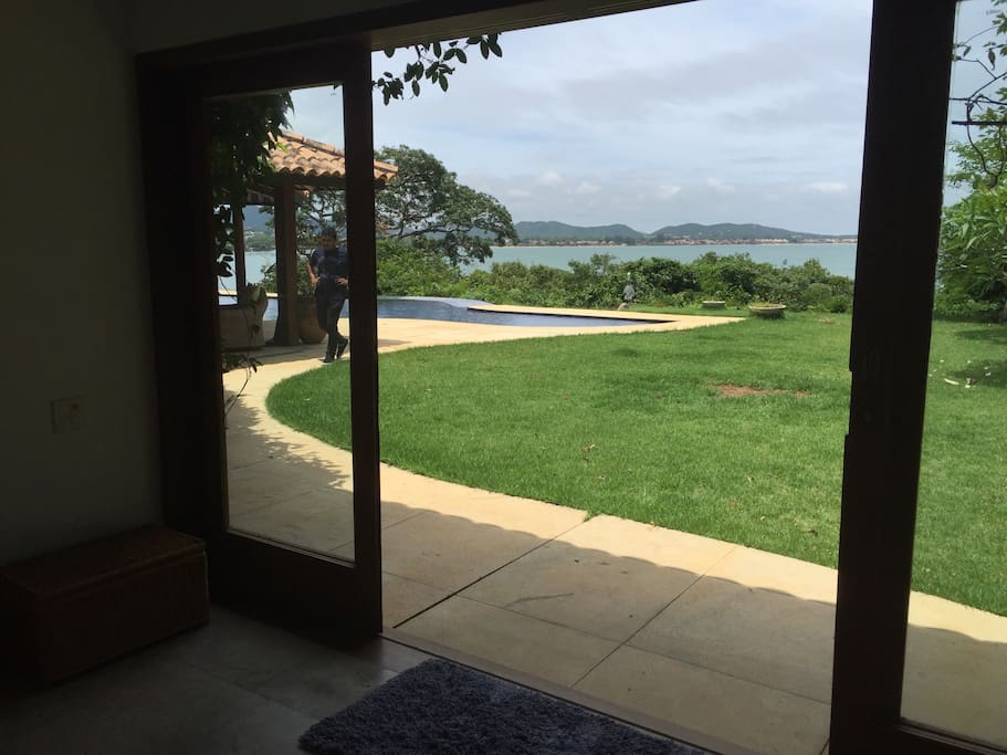 View from barbecue area