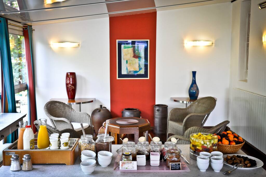 petit déjeuner à l'hotel les goelands