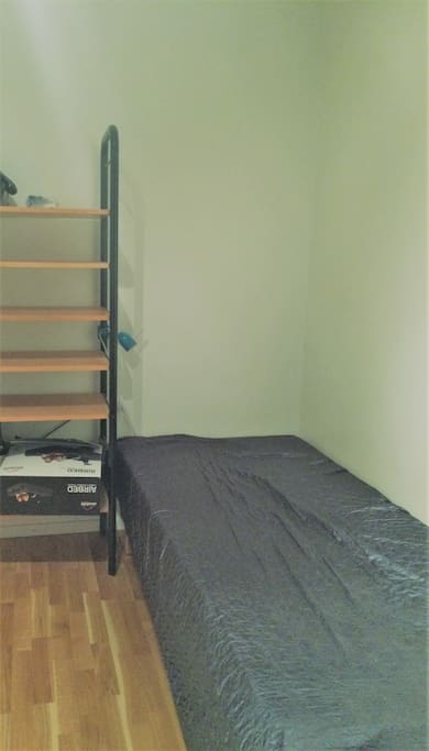 Part of the 20 square meter room with normal sized bed+ avaiable double comfortable
air mattress