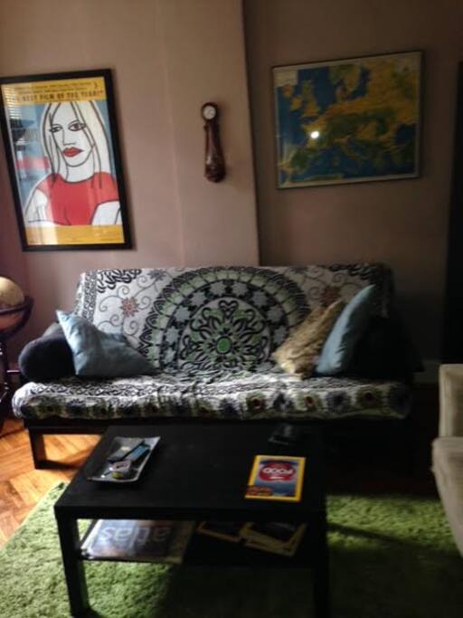 Living room with double futon