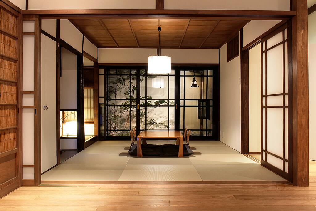 Living area at night